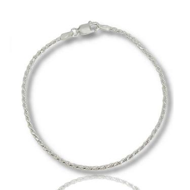 Imagem de Pulseira Feminina Prata Maciça 925 Cordão Baiano - Lojas La&Ny, Prata,