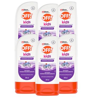 Imagem de Repelente Off Kids Loção 200ml - Kit c/ 6 unidades