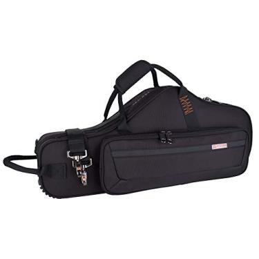 Imagem de Protec Capa para saxofone alto contornada PRO PAC com bolso para flauta, preta, modelo PB304CT