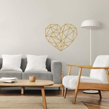 Imagem de Adesivo Parede Coração Moderno Decoração Industrial Porta Cabeceira - 