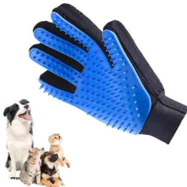 Imagem de Luva Pet Escova Tira Remove Pelo Cachorro Gato Magnética Top - BCS