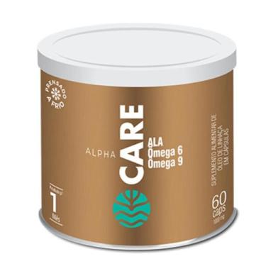 Imagem de Alpha Care Óleo de Linhaça 1000mg Vital Âtman 60 Capsulas, Sem Sabor
