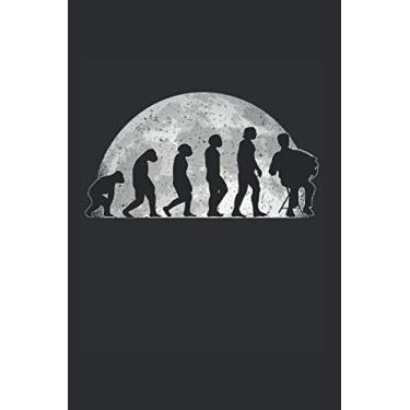 Imagem de Akkordeon Notizbuch: Akkordeon Evolution Mond Akkordeonist Geschenk / 6x9 Zoll / 120 gepunktete Seiten Seiten