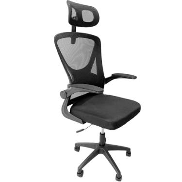 Imagem de Cadeira de Escritório LOG Gaming Ajuste de Altura Giratória Braço Ajustável Reciclável Mesh KWG699 Preta