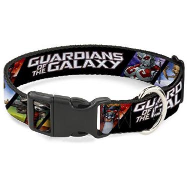 Imagem de Buckle-Down Coleira de gato com blocos de pose dos Guardiões da Galáxia 5 de 15 a 23 cm de largura