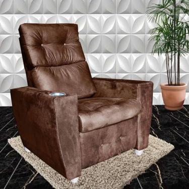 Imagem de Poltrona Para Idoso Reclinável 3 Posições Magazine TerraCota