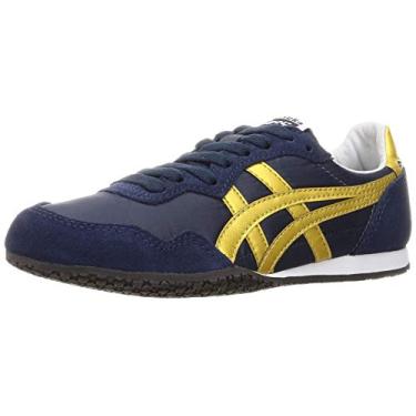 Imagem de Onitsuka Tiger Tênis unissex Serrano Slip-On 1183A238, Meia-noite/ouro puro, 35 BR