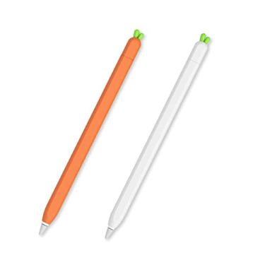 Imagem de Pacote com 2 capas fofas de rabanete e cenoura para Apple Pencil 2ª geração com suporte de silicone para iPad Pencil Stylus Acessórios
