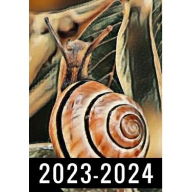 Imagem de Snail 2-Year 2023-2024 Pocket Planner: Monthly Calendar & Agenda Organizer, Monthly Appointment Book, Jan 2023 Dec 2024 Personal Time Management, ... your next 2 years, Gifts For Snail lovers.