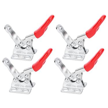 Imagem de Braçadeira de Alternância, Braçadeira de Prensa de Perfuração Braçadeira de Retenção 4 Unidades Fixação de Alternância Grampos de Compressão de Liberação Rápida Ferramentas para