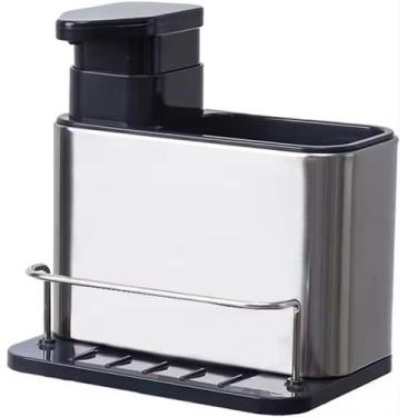 Imagem de Porta Detergente Dispenser Sabão Liquido Esponja Bucha Inox - MRS