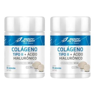 Imagem de Kit 2 Colágeno Tipo 2 + Ácido Hialurônico 30 Softgels Bodyaction