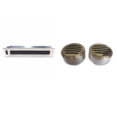 Imagem de Set Difusor Billet De Ar Condicionado Maverick Hot Rod F100