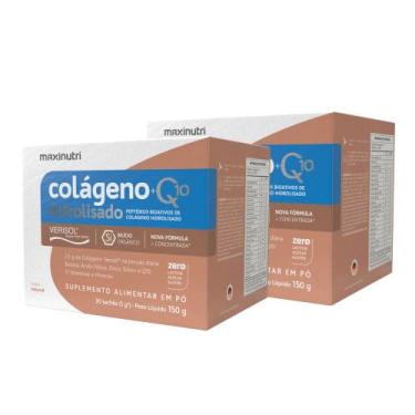 Imagem de Kit 2 Colágenos Verisol Maxinutri Sachês 30x5g + Q10 Natural