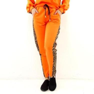 Imagem de Calca Moletom Olho D Agua Listra Animal Print - 2817082-Feminino