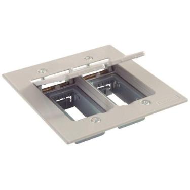 Imagem de Tampa 2 Postos 4x4 Para Piso Tramontina Modular Cinza Tramontina