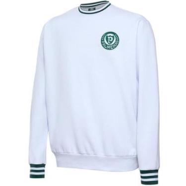 Imagem de Blusa Moletom Palmeiras Retrô 1973 Branca Masculina-Masculino