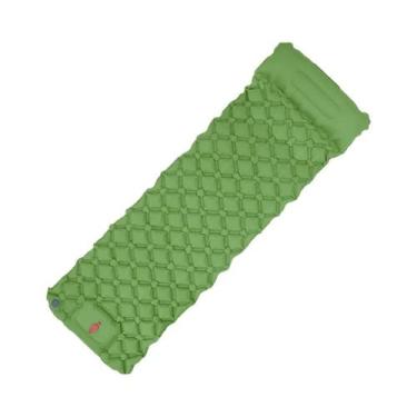 Imagem de Almofada Inflável Ultraleve para Camping e Viagens - com Bomba Embutid