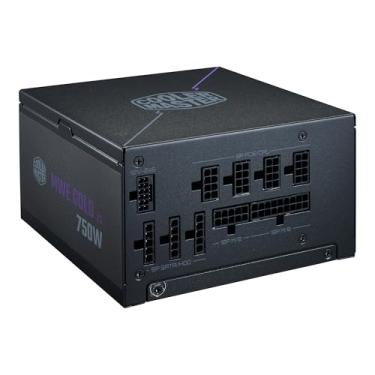 Imagem de Cooler Master MWE Gold 750 V3 ATX 3.1 Fonte modular completa, 750 W, 80+ eficiência dourada, 90° 12 VHPWR| 450W PCIe 5.1, condensadores japoneses, modo zero RPM, cobertura de ventilador hexagonal, 11