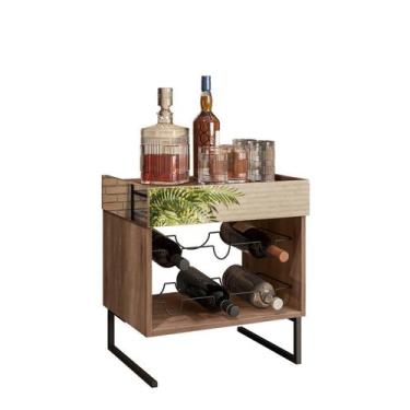 Imagem de Adega Industrial Aurora com Espelho Porta Garrafas Demolição - Fina Mo