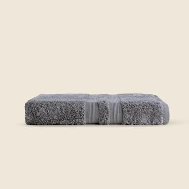 Imagem de Toalha de Rosto Algodão Egípcio Cinza - BUDDEMEYER