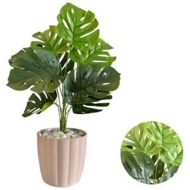 Imagem de Costela de Adão Artificial Com Vaso Polietileno Decorativo - PlantaImp