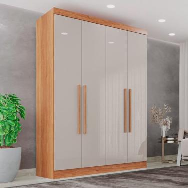 Imagem de Guarda-roupa Casal 4 Portas 2 Gavetas França