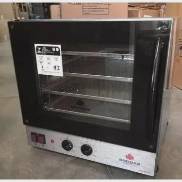 Imagem de Forno Turbo Elétrico 4 Assadeiras Fast Oven Progás - Preto