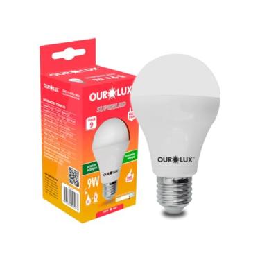 Imagem de Lampada LED Bulbo Branca 9W Bivolt Base E27 6500K Super Led