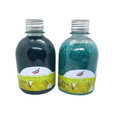 Imagem de Kit Sais e Espuma de Banho Tamanho Grande 250g Chillies Ofurô Banheira