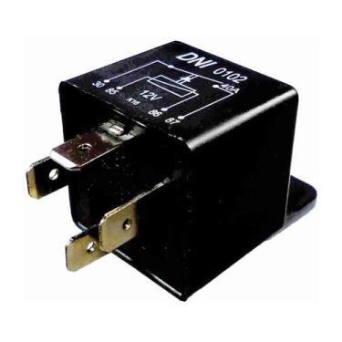 Imagem de Rele auxiliar 12v 40a universal 4 terminais dni-0102