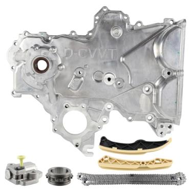 Imagem de Carbhub Kit de corrente de distribuição da tampa da bomba de óleo compatível com Hyundai Accent Kona Sonata Veloster Tucson Elantra GT compatível com Kia Rio Seltos Optima Soul Forte Koup 1.6L