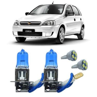 Imagem de Par Lâmpadas H3 12V Super Branca 4300K Corsa 2002 A 2012 - FullLight