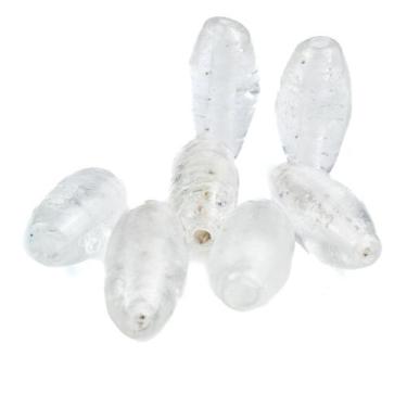 Imagem de Kit 7 Firmas Azeitona 35x15mm Transparente Murano Guias - Lua Mística 