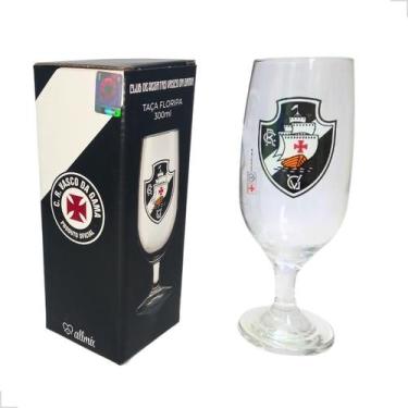 Imagem de Copo Taça Cerveja Chopp Time Do Vasco Gama Licenciado 300ml - ALLMIX, 