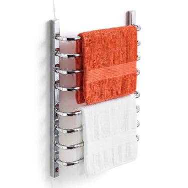 Imagem de Toalheiro Térmico Grande Cromado 110v Fio Superior Esquerdo