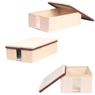 Imagem de Caixa Sapateira com visor e tampa pequena para organizar - L 20cm x A 