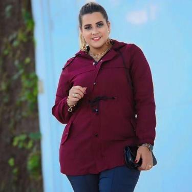 Imagem de Jaqueta Parka Feminina Com Bolsos Modelo Grande Plus Size - Bucci Bout