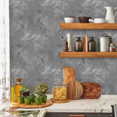 Imagem de Papel de Parede Cimento Queimado Grafite 300 - Inove Papéis de Parede