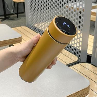 Imagem de Garrafa Térmica Inox Inteligente 500ml Com Medidor De Temperatura MS70