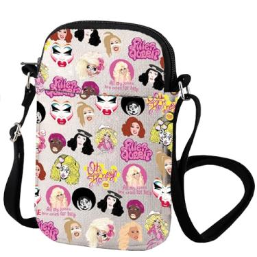 Imagem de VAMSII Bolsa tiracolo inspirada em Drag Race, presente para fãs da Drag Queen, bolsa tiracolo pequena para mulheres, Gritos por ajuda
