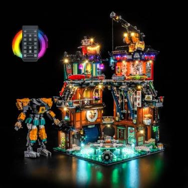Imagem de LocoLee Light kit Compatible with Lego 71837 NINJAGO City Workshops - No Model Only Light, LED Lighting Accessories Compatible with Lego Bubble Ninja City Workshop 71837 Set (RC Version)