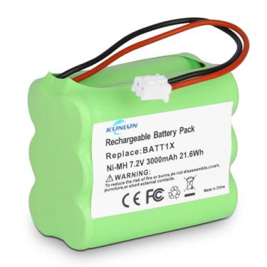 Imagem de KUNLUN Bateria de 7,2 V para 2GIG BATT1X BATT2X BATT1 GC2 2GIG-CNTRL2 2GIG-CP2 GCKIT311 228844 Sistema de alarme de segurança do painel de controle Go 6MR2000AAY4Z 10-000009-001 10-0000133 -001 Linear