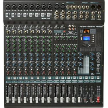 Imagem de Mesa de Som 16 Canais BT, EFX e USB MGX16 USB - Soundcast