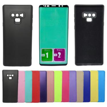 Imagem de Kit Capa Aveludada Para Galaxy NOTE 9 + Pelicula Ceramica - Mustangsho