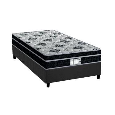 Imagem de Conjunto Box Solteiro: Colchão Molas Probel Prolastic Born + Base CRC Suede Gray (88x188)