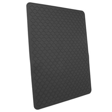 Imagem de Tapete de Capa de Fogão Elétrico de Silicone Com Design de Grandes Dimensões, Contador de Cozinha para Cozinheiro, Bancada, Lava de Mesa e Tampo Secador (Preto)