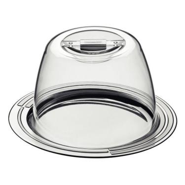 Imagem de Porta-Queijo Tramontina Ciclo Em Aço Inox 20 Cm 2 Peças