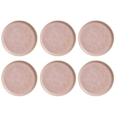 Imagem de Conjunto De Pratos Rasos 06 Peças Linhas Litchi Porto Brasil