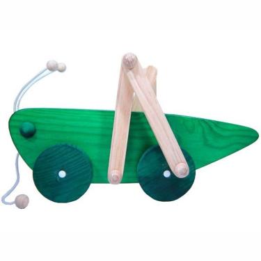 Imagem de Grigrilo Articulado De Puxar - Madeira - Verde- Bohney